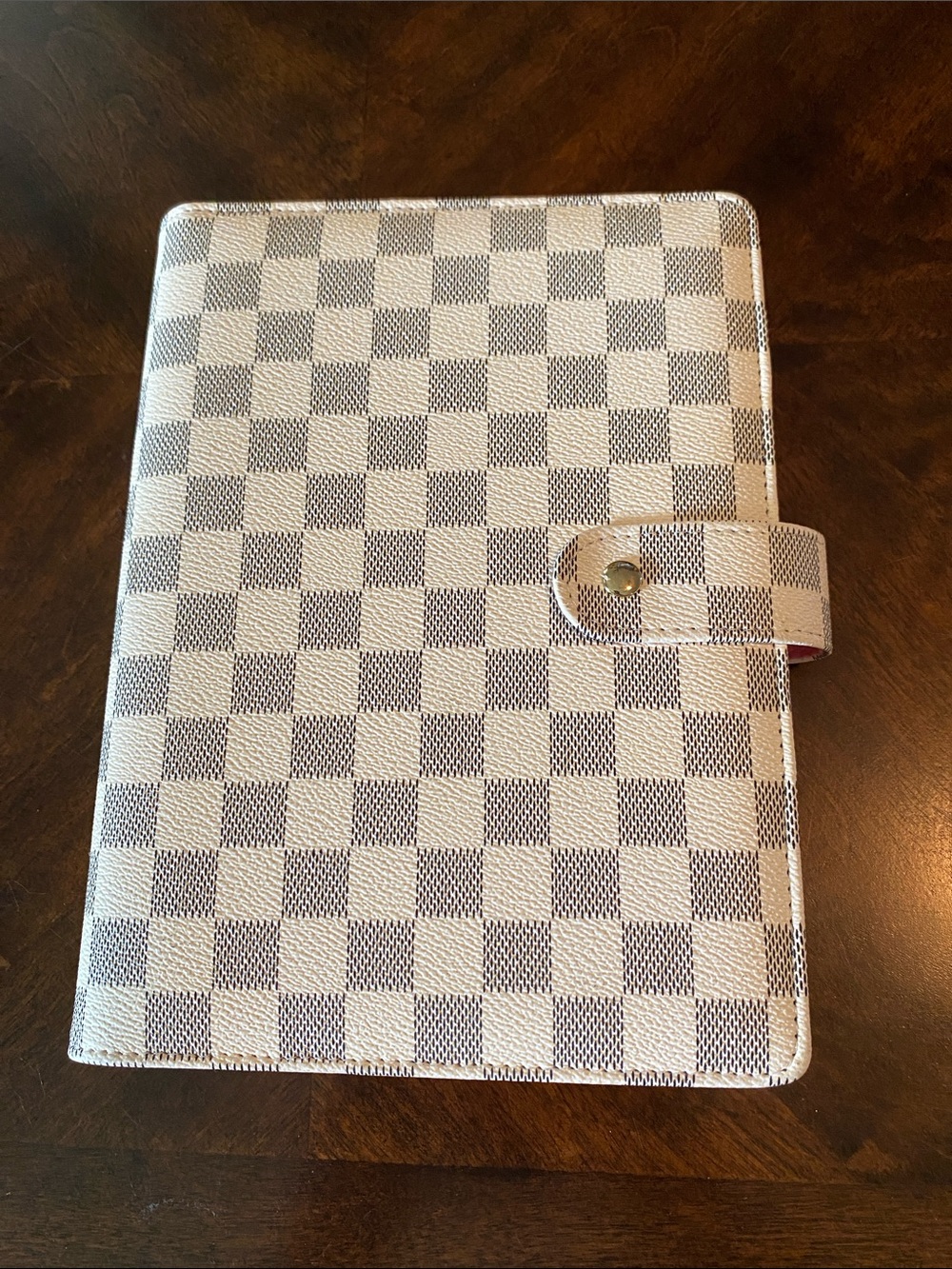Checkered Print Notebook Budget Book Multi Use